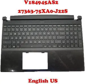 PalmRestincluding Keyboard For Gigabyte V184945AS2 27363-75XA0-J22S 4RK750A-000000-US3 US