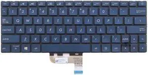 Laptop Keyboard For ASUS UX333 UX333F UX333FA UX333FN United States US Blue