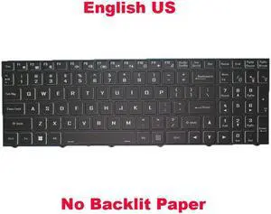 No Backlit Keyboard For CLEVO N15Z3 PB70 PB71 PB50 PB51 English Black Frame
