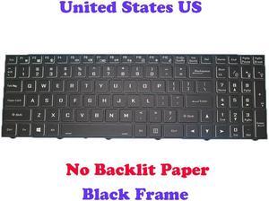 No Backlit US Keyboard For CLEVO NJ70CU NJ70LU NJ70ZU NJ70MU English Black Frame