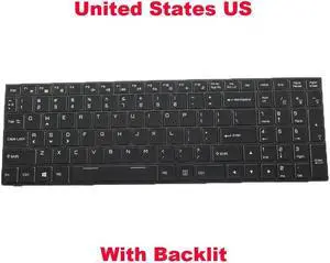 Backlit English Replacment keyboard Keyboard For CLEVO P650RS MP-13H83U4J4301 6-80-W6701-010-1G