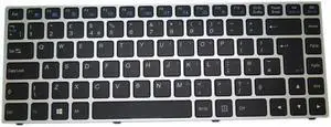 Backlit Keyboard For CLEVO P640 MP-13C26GBJ4303 6-80-P6400-190-1 United Kingdom