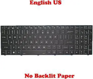 No Backlit US Keyboard For CLEVO PC50 CVM18H93US94307 6-80-PC5H0-010-1 PC70