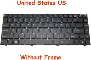 Keyboard For CLEVO W243 MP-10F83US-430W 6-80-W2440-012-1 010-1 English NO Frame