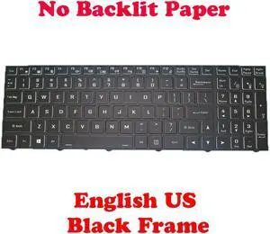 No Backlit Keyboard For CLEVO NJ50CU CVM18H93US94304 6-80-NJ500-01A-1 English