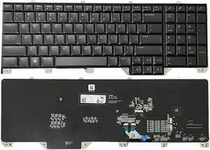 RGB Backlight keyboard black for Dell Alienware 17 R5 Area 51M  PK132F11A01 LT