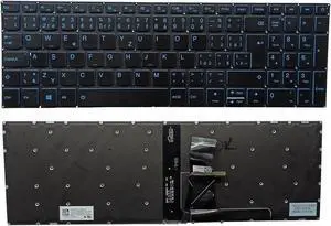 Keyboard for Lenovo Ideapad L340 L340-15 L340-17 GAMING BLUE LED Czech CZ version