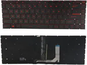 English US Keyboard MSI GS65 GF63 GF65 Stealth Thin 8RE/8RF NSK-FDBBN