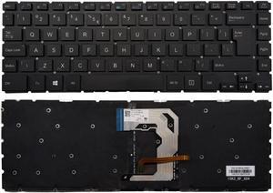 US KEYBOARD MEDION AKOYA S3409 MD60377 LED TBM15K26D0J5283 QWERTY BLACK