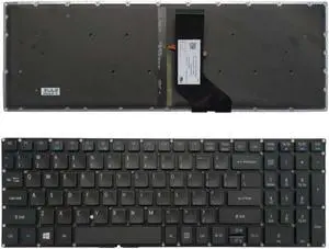 US Keyboard for Acer Aspire R5-571 R5-571T N16P2 Backlit Laptop Black