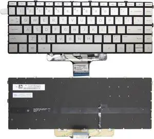 US Keyboard for HP x360 14-DW 14-DV 14DY TPN-Q244 Q234 I137 Backlit US Laptop