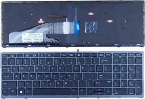 for HP Zbook 15 G3 17 G3 Keyboard Backlit Point US 9Z.NCGBC.001 PK131C32A00