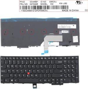 Keyboard for Lenovo ThinkPad E531 T540 BLACK(With 6 Screws  For Win8 US)