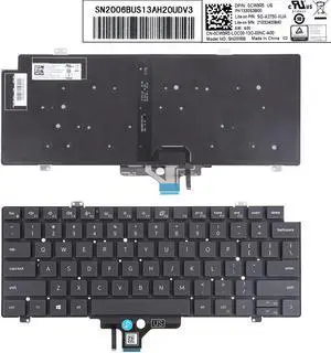 US Keyboard for DELL LatituDE 7410 7420 5420 Backlit 0CW3R5 SG-A2750-XUA SN2006B