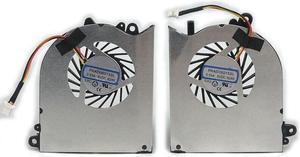 Gpu and Cpu cooling fan for MSI GS60 6QD 6QE 6QC 2QE 2PE 2PC 2QD 3 Pin