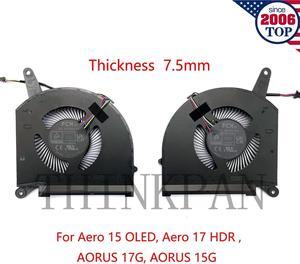 Gpu and Cpu cooling fan for  AORUS 15G 17G YD XD YC XC SB KB WB XB YB