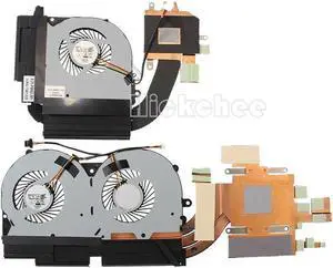 Gpu and Cpu cooling fan for thermal module heatsink Clevo P950 P950EN P950ER P950HR
