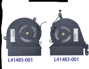 Gpu and Cpu cooling fan for HP X360 15-DF 41484 L41485-001 L41482-001 L41483-001