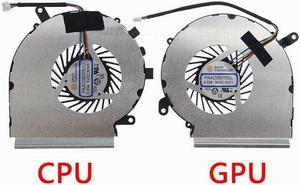 Gpu and Cpu cooling fan for MSI GE62VR GL62VR GP62VR GL62M GV62 GP62MVR 4 Pin LR