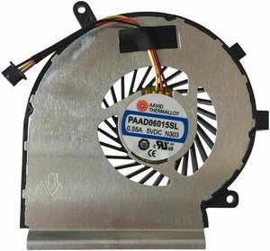 Gpu and Cpu cooling fan for MSI GE62 2QD GE62 2QE GE72 PE60 PE70 GL62 3 PIN