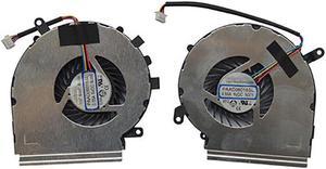 Gpu and Cpu cooling fan for MSI GP62MVR GL62M GL62VR MS16JB MS16J9 4WIRE