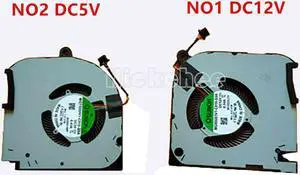 Gpu and Cpu cooling fan for DELL G7 2020 7500 MG80081V1-C010-S9A MG75080V1-C010-S9A