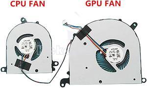 Gpu and Cpu cooling fan for MSI Modern PS63 8RC 8M MS-16S1 4 WIRE