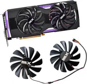Cooling fan  for 1 Pair Sapphire R9 380 R9 390 Graphics Card