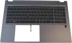 replacement keyboard for HP ZBook Fury 15 G7 with Palmrest  Backlit  M17095-001