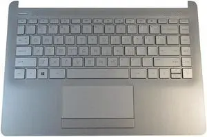 replacement keyboard for HP 14-CF 14-DF 14-DK with Palmrest  Non-Backlit  including  Touchpad L48648-001