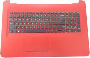 replacement keyboard for HP 17-X 17-Y Red with Palmrest  US  including  Touchpad 856757-001