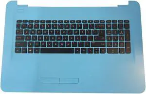 replacement keyboard for HP 17-X 17T-X 17-Y 17Z-Y PowDEr Blue with Palmrest   including  Touchpad 908041-001
