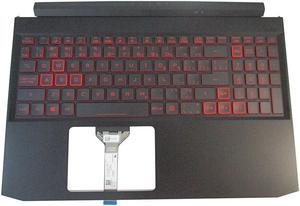 replacement keyboard for Acer Nitro AN515-45 with Palmrest  Backlit  6B.QB9N2.011 - Red Key Version