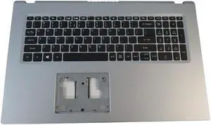 replacement keyboard for Acer Aspire A517-52 Silver with Palmrest  Non-Backlit  6B.A5FN2.001