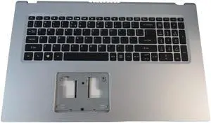 replacement keyboard for Acer Aspire A517-52 Silver with Palmrest  Backlit  6B.A5GN2.001