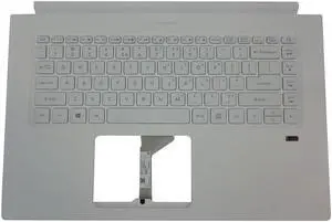 replacement keyboard for Acer ConceptD 515-51 White color  Upper Case Palmrest including   6B.C4JN5.001