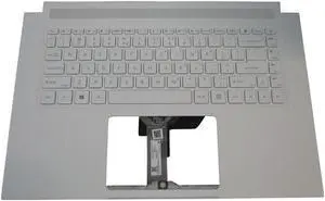 replacement keyboard for Acer ConceptD 3 315-72G White color  with Palmrest  Backlit  6B.C5XN7.030