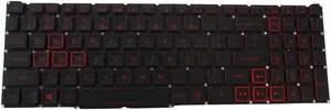 replacement keyboard for Acer Nitro AN515-56 AN515-57 AN515-58 AN517-41 AN517-54 Red Backlit