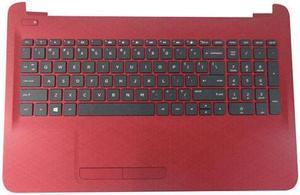 replacement keyboard for  HP 15-AC 15-AF Red with Palmrest   including  Touchpad 813979-001