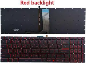 US Keyboard for MSI GV62 7RC 7RE 7RD 8RC 8RD 8RE GV72 7RD GV62VR 7RF Red Backlit