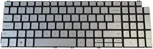 Silver Backlit Keyboard for Dell Inspiron 5584 5590 5591 5593 5594 5598 - GMXMJ