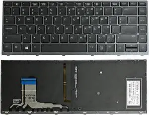 US backlit keyboard PK131C41A02 PK131C41A00 NSK-CY1BC 9Z.NCHBC.10L 841681-001 DE
