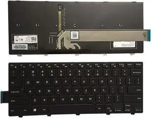 US Black Backlit Keyboard for Dell LatituDE 3450 3460 P63G P63G001 3470 3480