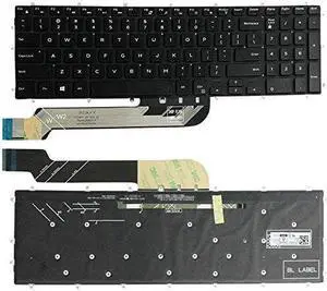 US Black Backlit Keyboard for Dell P32E P32E001 P89F P89F001