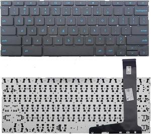 US Blue Word Keyboard for ASUS Chromebook C202 C202S C202SA C201 C201P C201PA