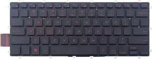 US Red WorBacklit Keyboard for Dell Inspiron P69G P69G001 P83G P83G001 P58F