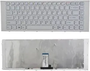 US White color  Keyboard for Sony Vaio VPCEG VPC-EG PCG-61911L PCG-61913L PCG-61A11L