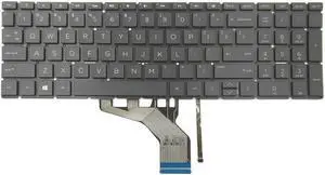 US Black Backlit Keyboard for HP Spectre X360 15-DF 15-DF0008CA 15-DF0010CA