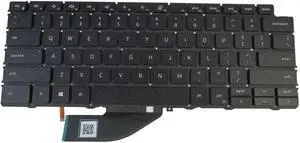 US Black Backlit Keyboard for Dell XPS 13 7390 2-in-1 P/N:4J7RW 04J7RW