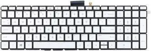 US Silver Backlit Keyboard for HP Pavilion 17-AR 17-AR007CA 17-AR050WM 17Z-AR000